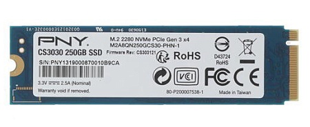 SSD накопитель 250Gb SSD PNY CS3030 M280CS3030-250-RB