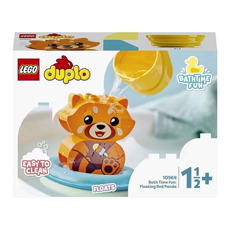 Конструктор LEGO DUPLO My First Приключения в ванной: Красная панда на плоту 10964