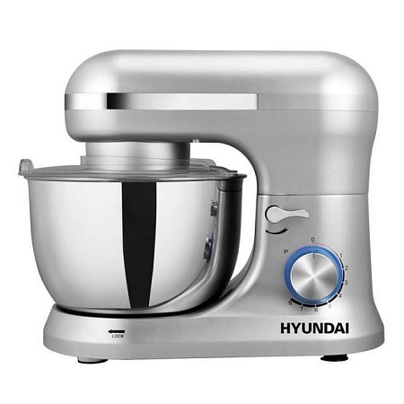 Миксер планетарный Hyundai HYM-S6551 серебристый