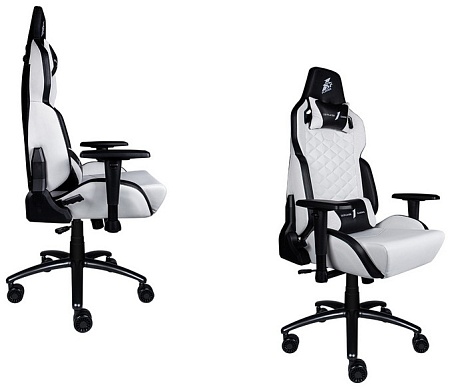 Игровое компьютерное кресло 1st Player DK2 White/Black