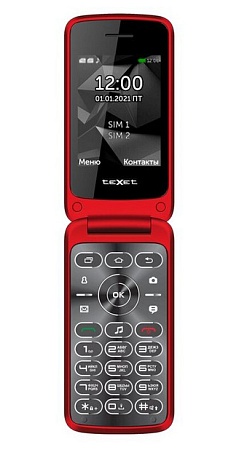 Мобильный телефон Texet TM-408 Красный