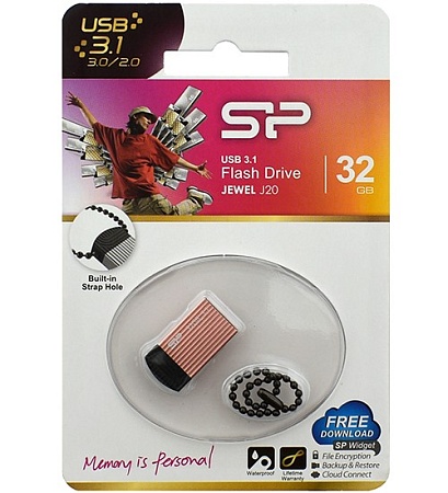USB флешка 32GB Silicon Power Jewel J20 SP032GBUF3J20V1P USB 3.1 pink