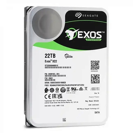 Жесткий диск 22TB SEAGATE Exos X22 512E ST22000NM001E