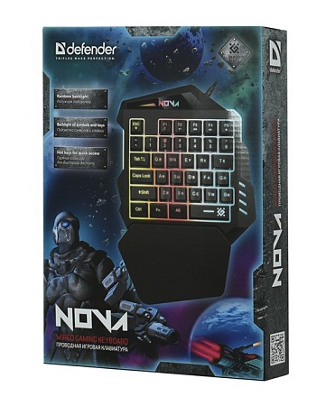 Клавиатура Defender Defender Nova GK-860L black
