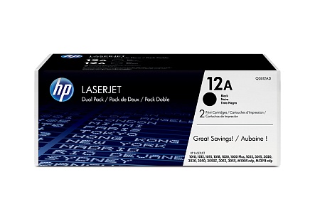 Картридж лазерный HP Q2612AD черный