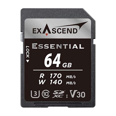 Карта памяти SD Exascend Essential 64Gb EX64GSDU1-S