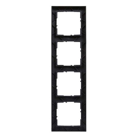 Рамка декор. универсальная 4-постовая Legrand Suno 721524 Антрацит