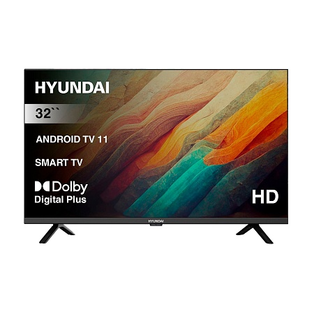 Телевизор Hyundai 32" H-LED32BS5002 Smart Android TV Frameless черный/HD/60Hz/DVB-T2/DVB-C/DVB-S