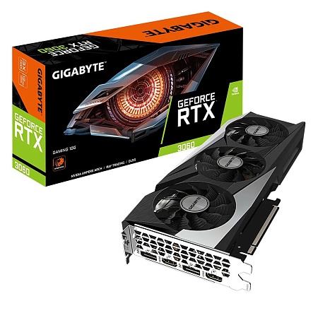 Видеокарта 12Gb GIGABYTE GV-N3060GAMING-12GD