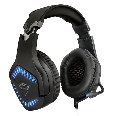 Наушники Trust GXT 460 Varzz Illuminated Черный