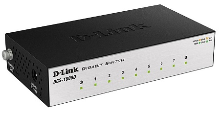 Коммутатор D-Link DGS-1008D/J3B