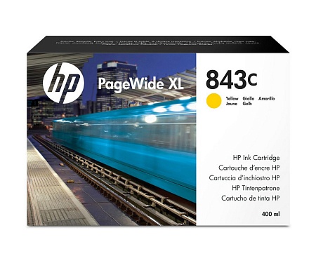 Картридж HP Europe 843C PageWide XL желтый C1Q68A