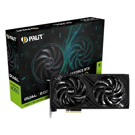 Видеокарта 8Gb PALIT RTX4060 DUAL 8G NE64060019P1-1070D