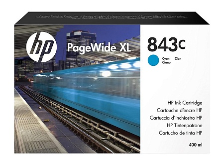 Картридж HP Europe 843C PageWide XL голубой C1Q66A