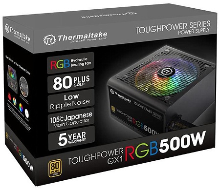 Блок питания 500W Thermaltake Toughpower GX1 RGB PS-TPD-0500NHFAGE-1 Блок питания 500W Thermaltake Toughpower GX1 RGB PS-TPD-0500NHFAGE-1