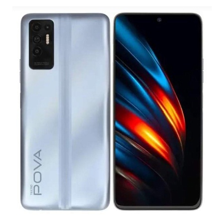 Смартфон TECNO POVA2 4/64Gb Серебристый