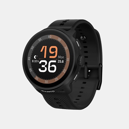 Часы спортивные SUUNTO RUN ALL BLACK (силиконовый ремешок)