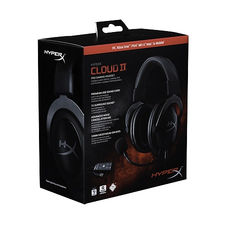 Наушники HyperX Cloud II - Pro Gaming Headset Gun Metal