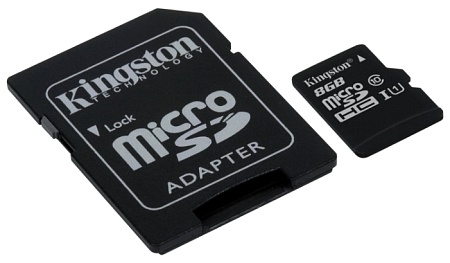 Карта памяти MicroSD 8GB Kingston SDC10G2/8GB