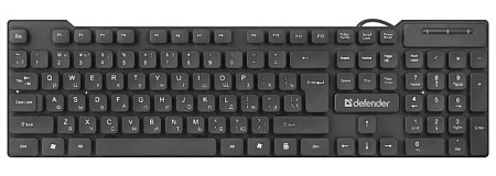 Клавиатура проводная Defender Element HB-190 USB RU Черный