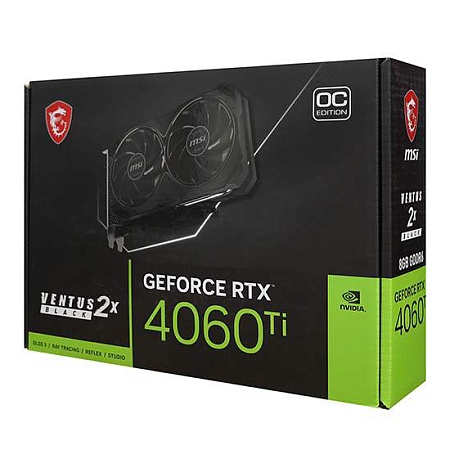 Видеокарта 8 GB MSI RTX4060Ti VENTUS 2X BLACK 8G OC