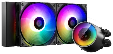 Водяное охлаждение Deepcool CASTLE 240 RGB V2 DP-GS-H12AR-CSL240V2 Чёрный