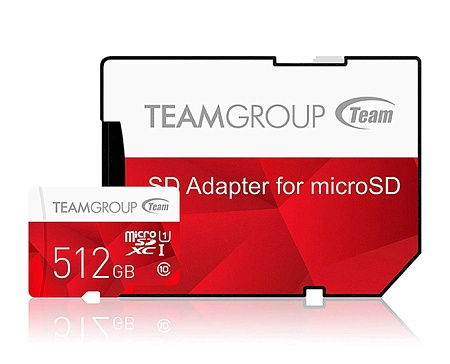 Карта памяти microSDHC/SDXC 512GB Team Group Color Card TCUSDX512GUHS54