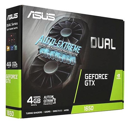 Видеокарта 4 GB Asus GTX1650 DUAL-GTX1650-4G