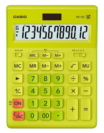 Калькулятор настольный CASIO GR-12C-GN-W-EP