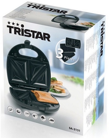 Сэндвич гриль Tristar SA-2151 3 in 1 (гриль, сэндвич, вафли)