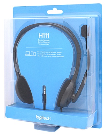 Гарнитура Logitech H111 grey