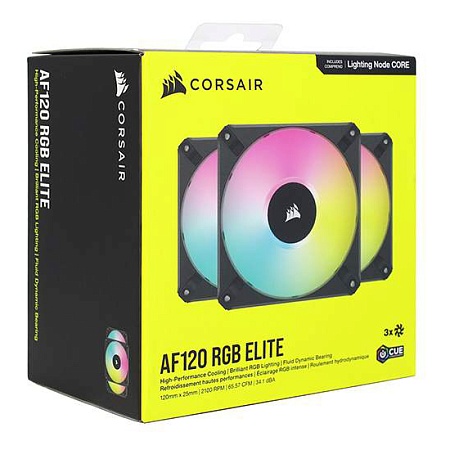 Комплект кулеров для корпуса Corsair iCUE AF120 RGB Elite CO-9050154-WW