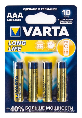 Батарейка VARTA LR03 Longlife 4шт