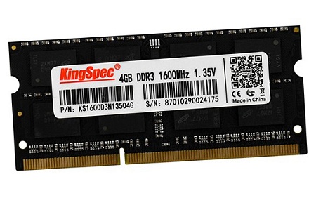 Оперативная память для ноутбука 4 GB KingSpec DDR3 1600MHz