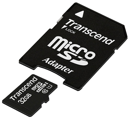 Карта памяти MicroSD 32GB Transcend TS32GUSDU1