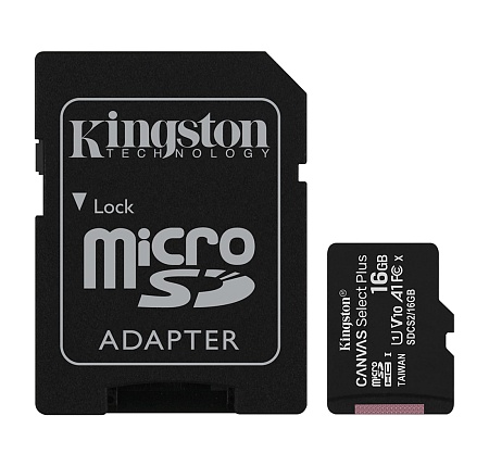Карта памяти microSDHC 16GB Kingston Canvas Select Plus SDCS2/16GB