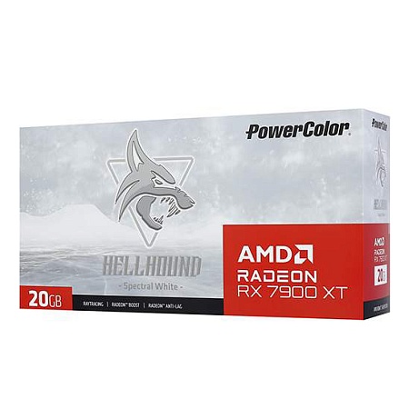 Видеокарта 20 GB PowerColor Hellhound RX 7900 XT 20G-L/OC/WHITE