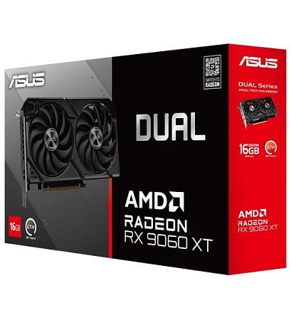 Видеокарта 16 GB ASUS RX 9060 XT DUAL DUAL-RX9060XT-16G
