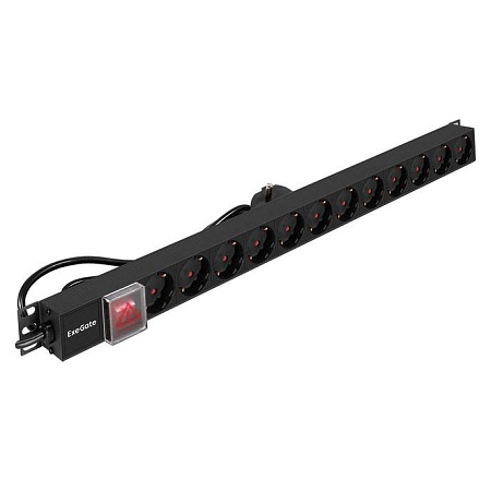 Сетевой фильтр ExeGate ServerPro PDU-V120 Al-12S-EU2.5-SW