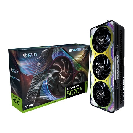 Видеокарта 16Gb PALIT RTX5070Ti GAMEROCK NE7507T019T2-GB2030G