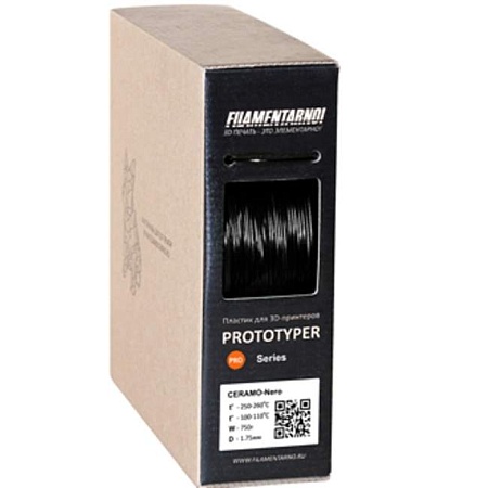 3D CERAMO nero пластик Filamentarno! черный/1.75мм/750гр