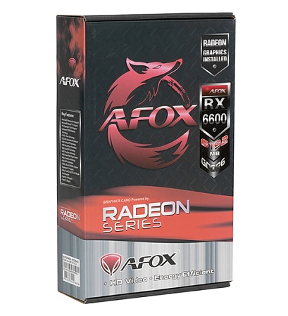Видеокарта 8 GB Afox RX 6600 AFRX6600-8GD6H4