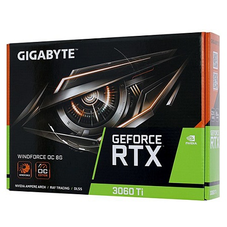 Видеокарта 8 GB Gigabyte RTX 3060Ti WF OC GV-N306TWF2OC-8GD