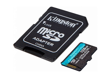 Карта памяти microSDXC 128GB  Kingston Canvas Go Plus SDCG3/128GBSP
