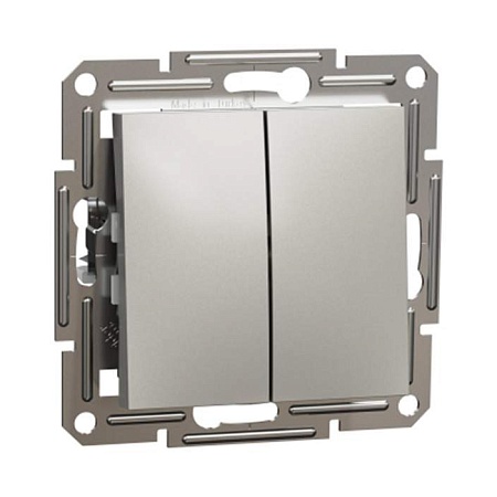 Выключатель 2х клавишный SE EPH0600169 Asfora