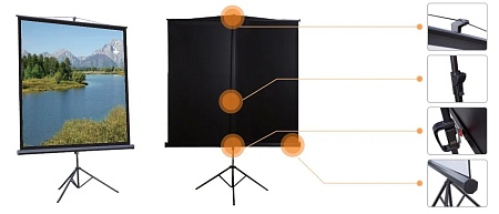 Экран на треноге Mr.Pixel ECO 80" X 80" (2,03 X 2,03) Экран на треноге Mr.Pixel ECO 80" X 80" (2,03 X 2,03)