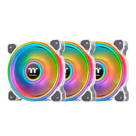 Кулер для корпуса Thermaltake Riing Quad 12 RGB White 3-Fan Pack