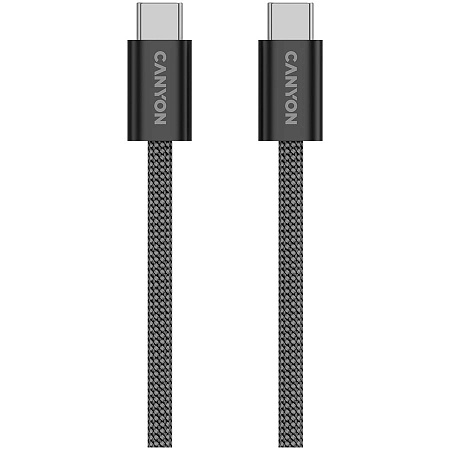 Кабель магнитный Canyon OnWire 60MG USB-C/USB-C 60W 1m Black