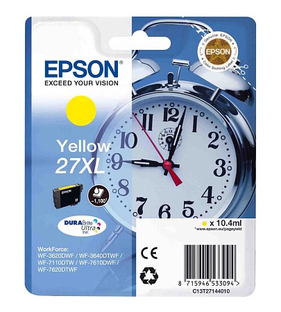 Картридж Epson C13T27144022 желтый