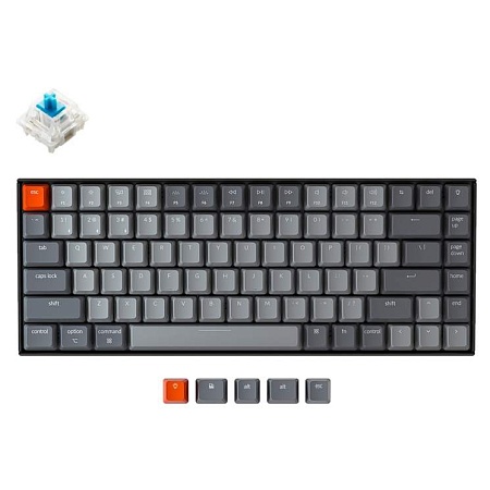 Клавиатура Keychron K2-A2H Blue Switch White Led Hot-Swap Gateron G pro Mechanical Wireless
